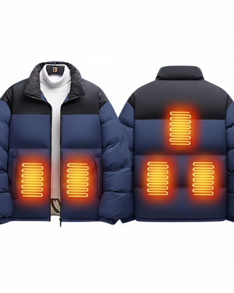 EvoTherm Heated Ski Coat Women - Navy