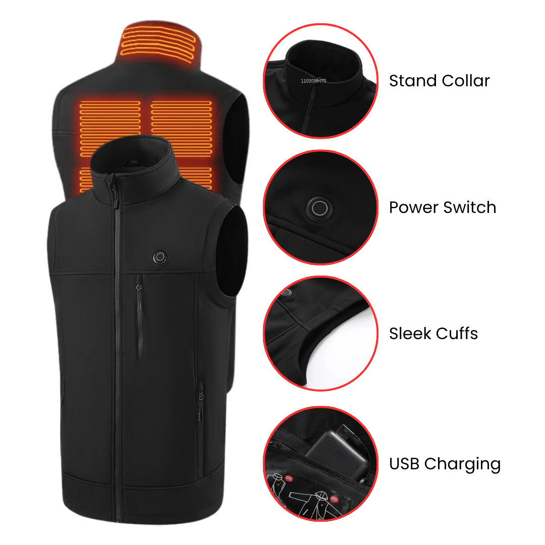 EvoTherm Heating Thermal Vest Men - Black