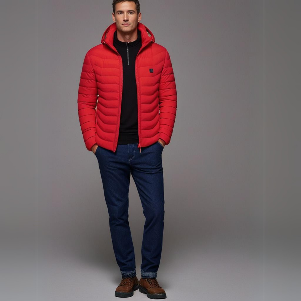 EvoTherm Men’s Ignite Heated Jacket – Red