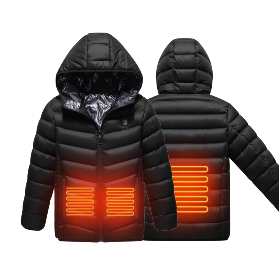 EvoTherm Kid's Heating Puffer Jacket - Black