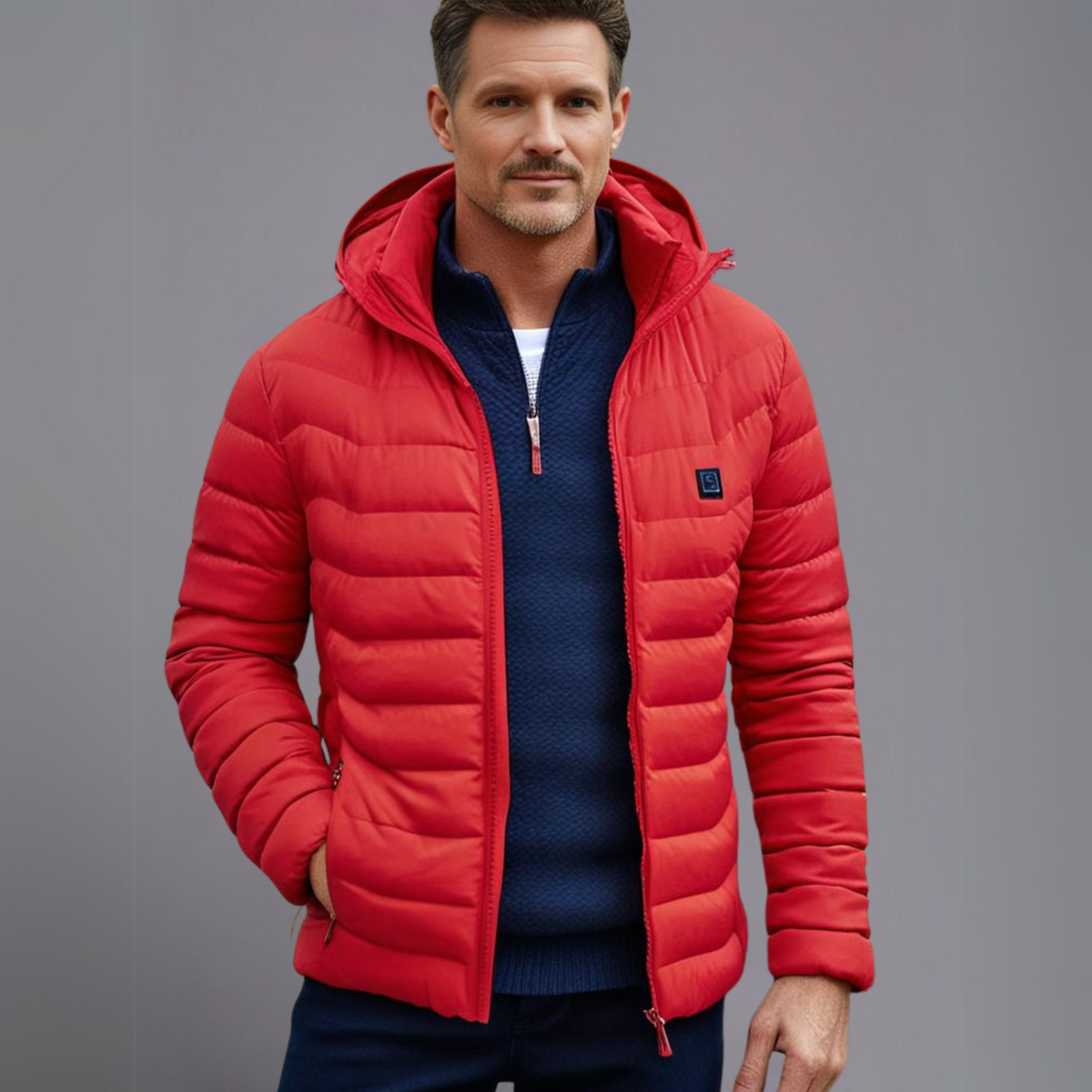 EvoTherm Men’s Ignite Heated Jacket – Red