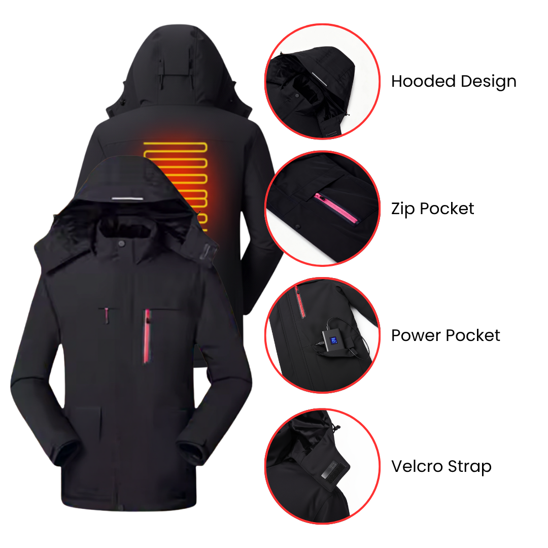 EvoTherm Heated Thermal Coat Men - Black