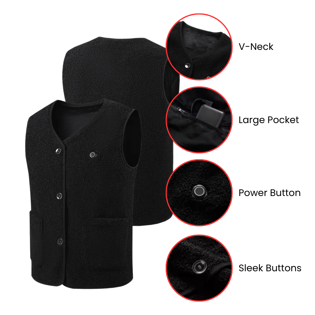 EvoTherm Stylish Vest Men - Black