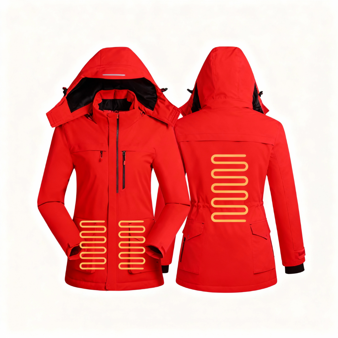 EvoTherm Heated Thermal Coat Women - Red
