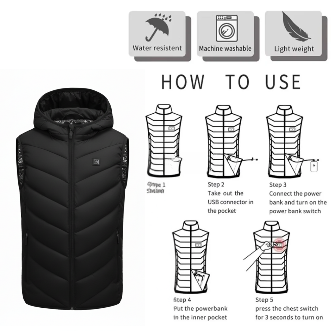 EvoTherm Kid's Heating Vest - Red