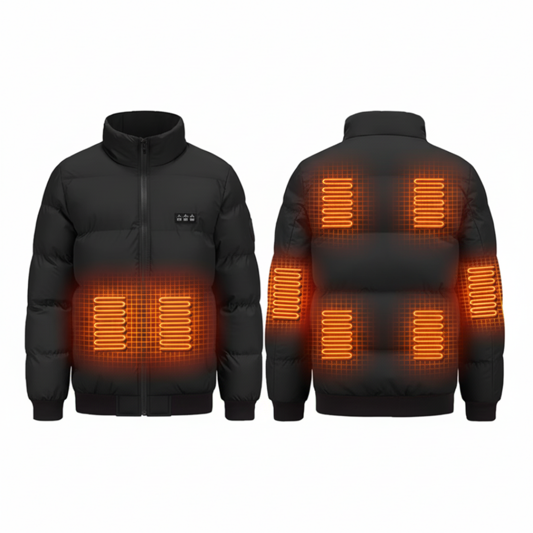 EvoTherm Heated Puffer Jacket Men - Black