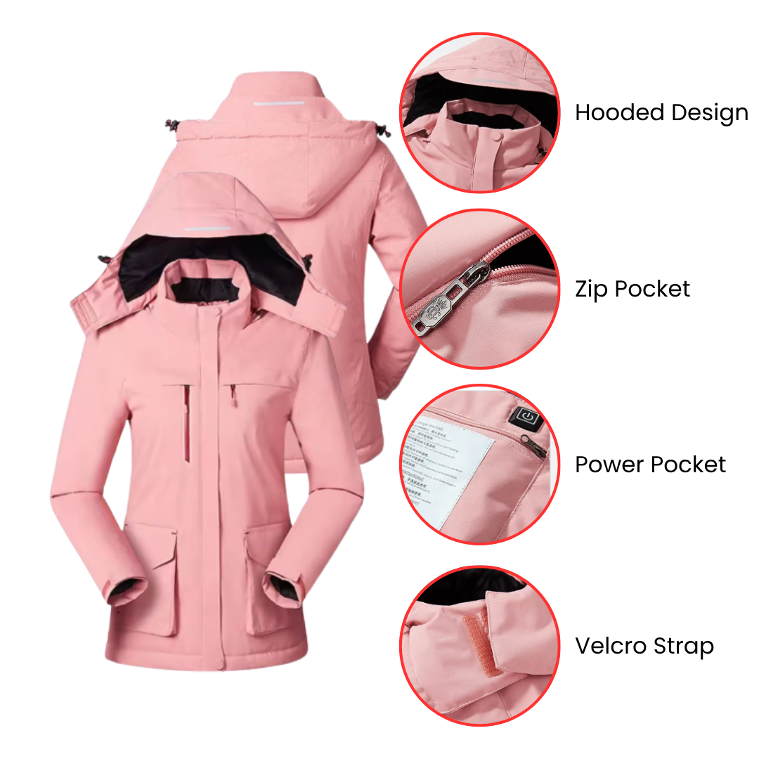 EvoTherm Heated Thermal Coat Women - Blue