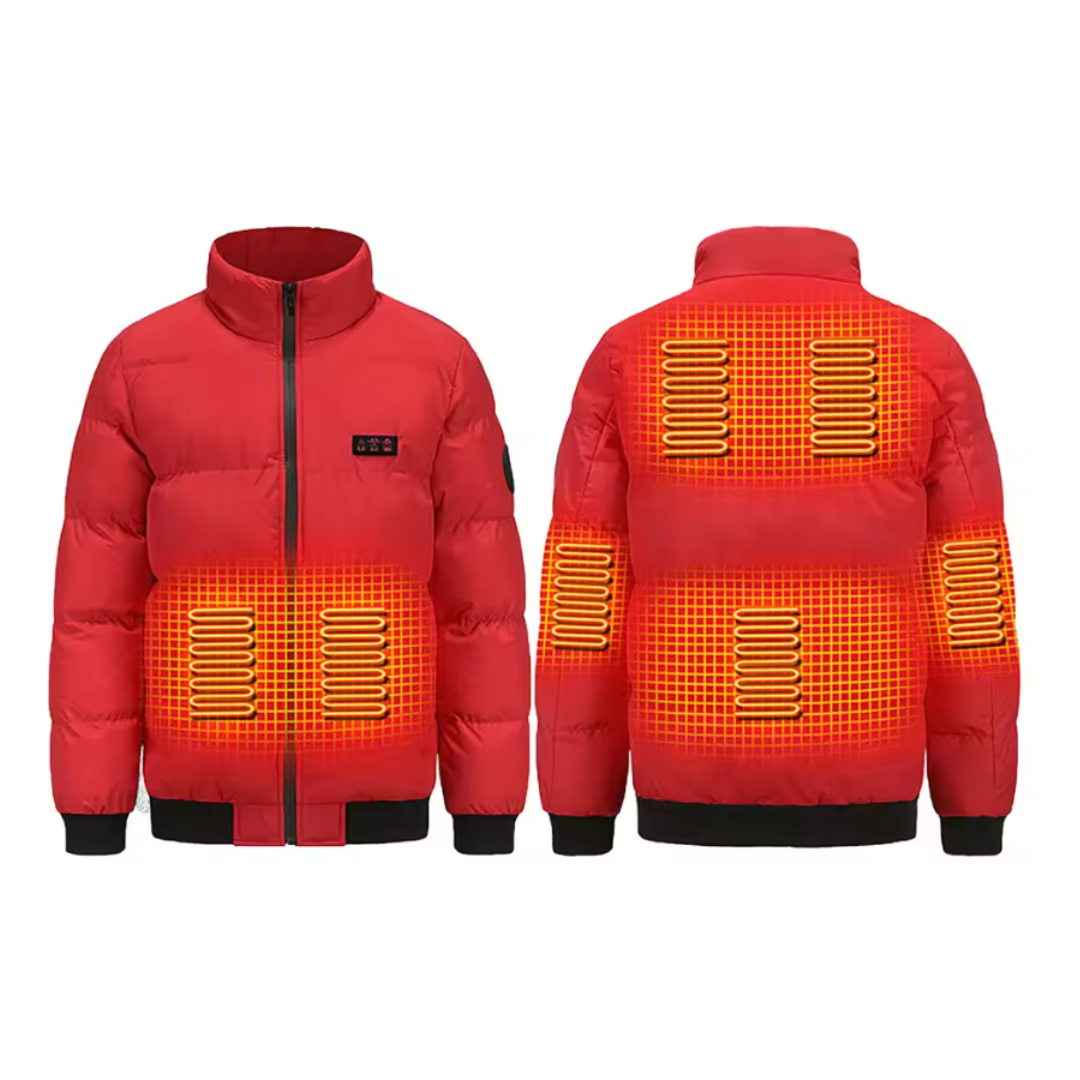 EvoTherm Heated Puffer Jacket Men - Red
