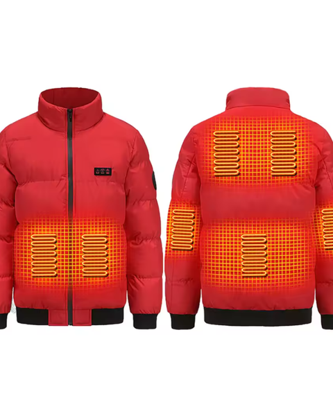 EvoTherm Heated Puffer Jacket Men - Red