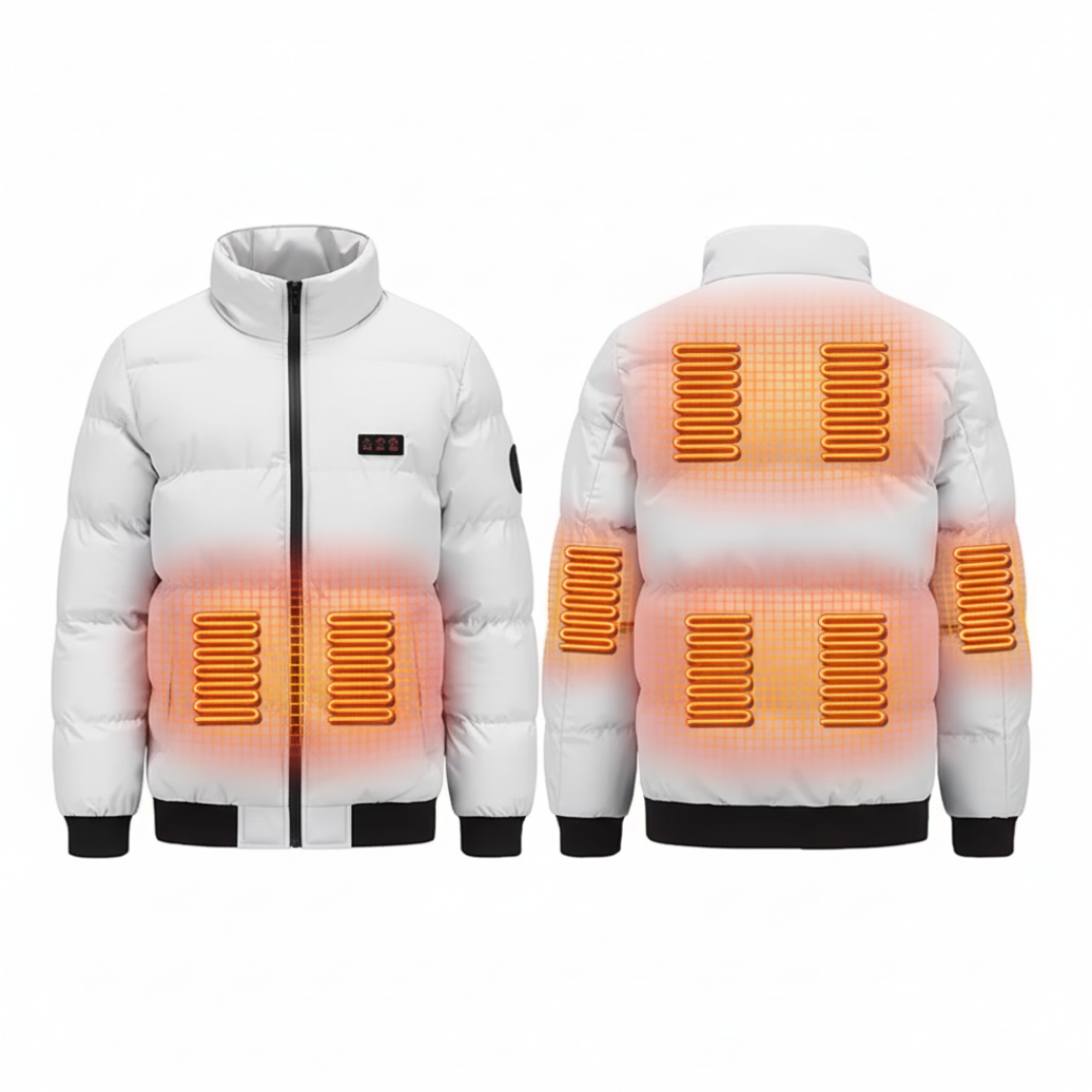 EvoTherm Heated Puffer Jacket Men - White