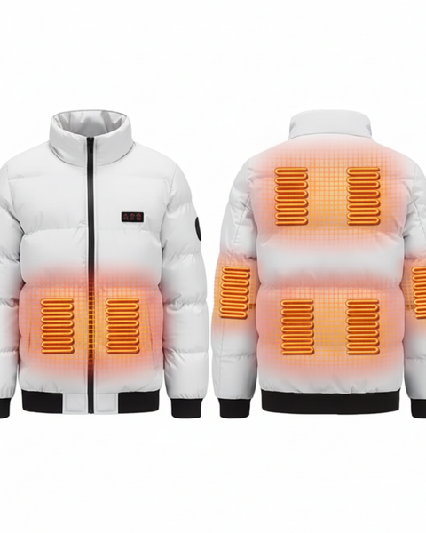 EvoTherm Heated Puffer Jacket Men - White