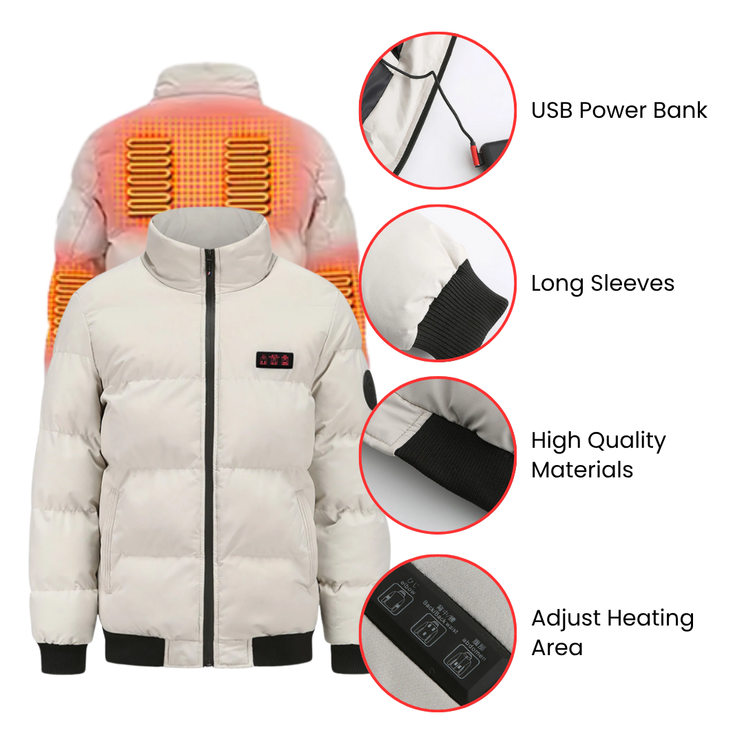 EvoTherm Heated Puffer Jacket Men - Red