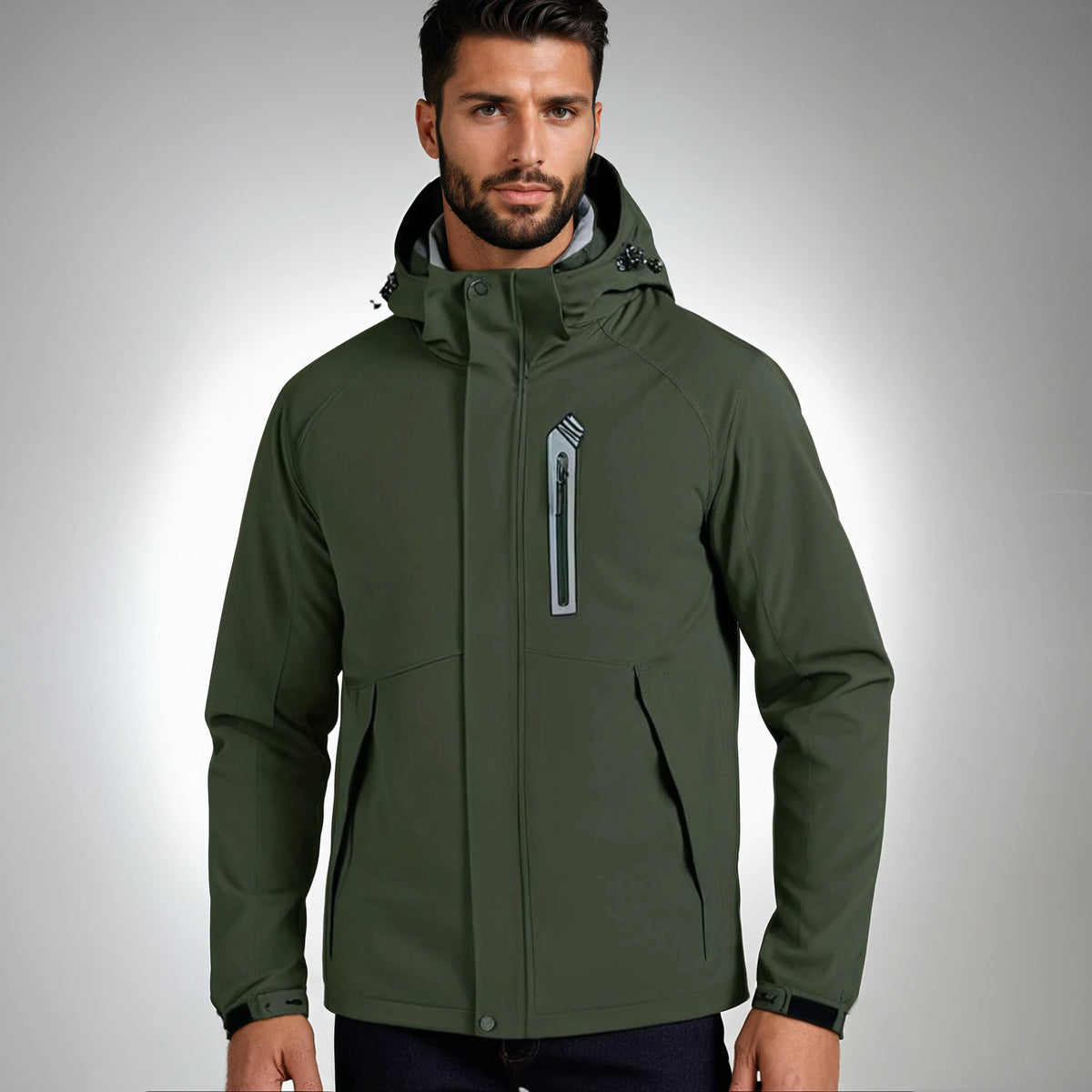 EvoTherm Titan Men's Heated Jacket - Army Green