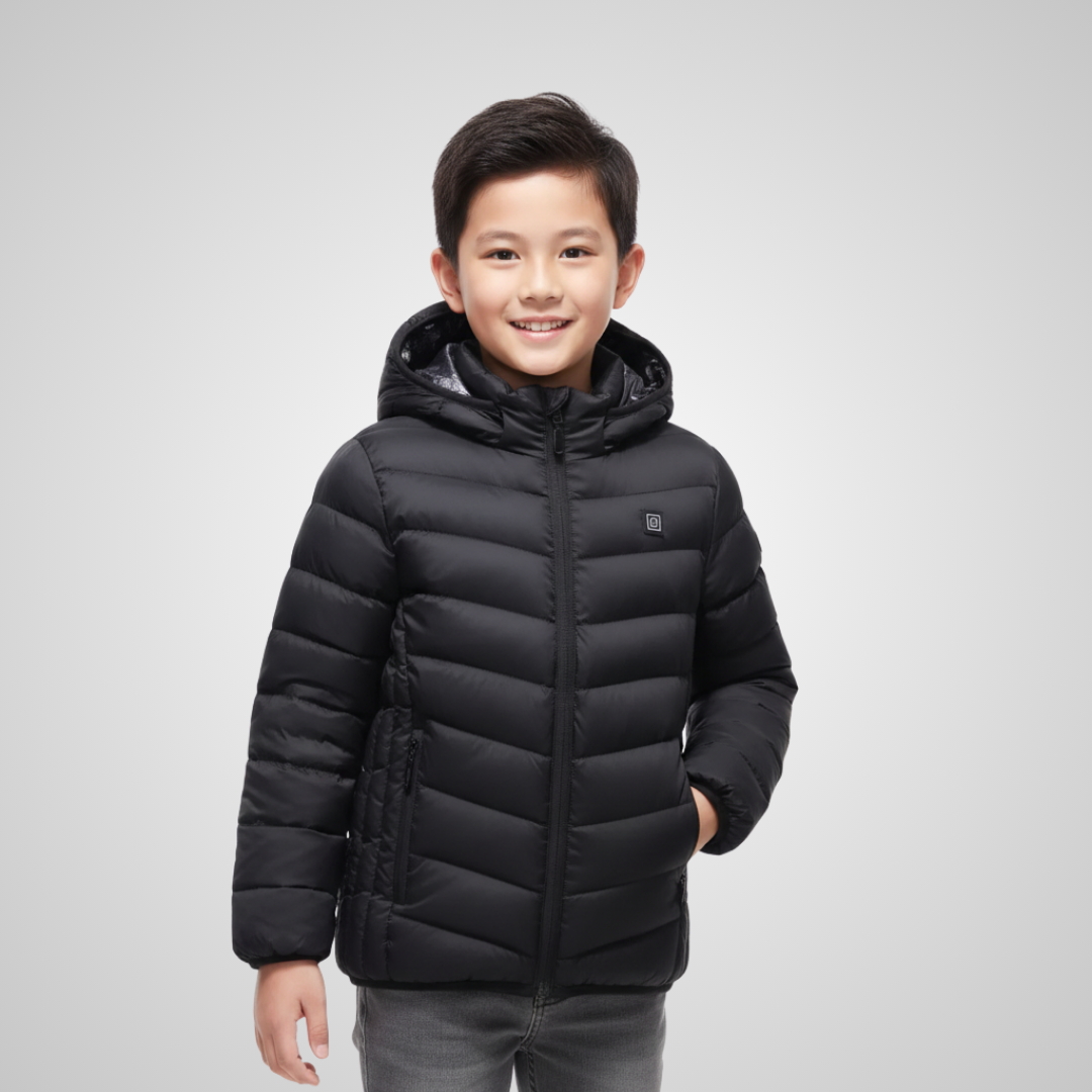 EvoTherm Kid's Heating Puffer Jacket - Black