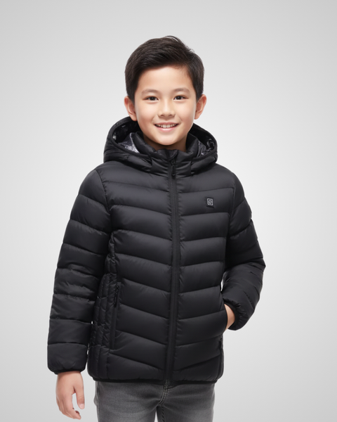 EvoTherm Kid's Heating Puffer Jacket - Black