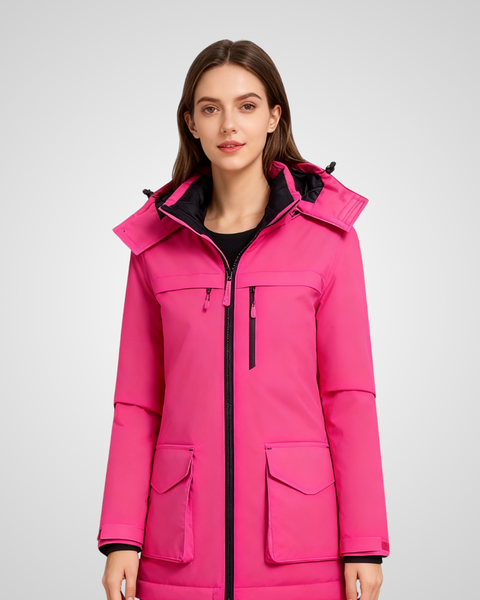 EvoTherm Heated Thermal Coat Women - Bright Pink