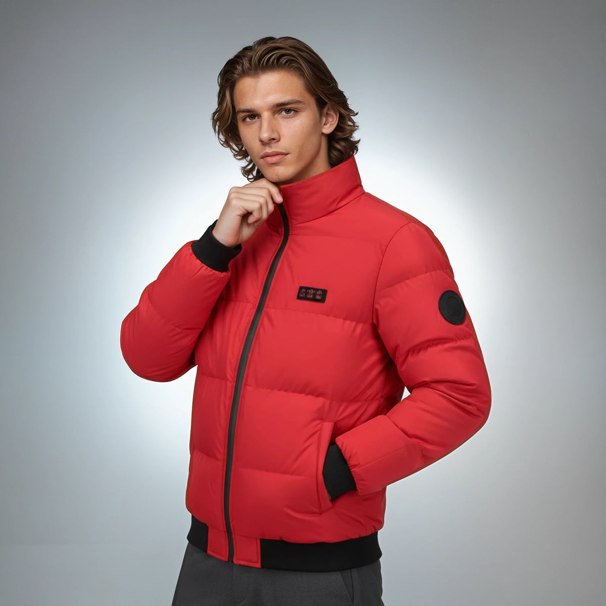 EvoTherm Heated Puffer Jacket Men - Red