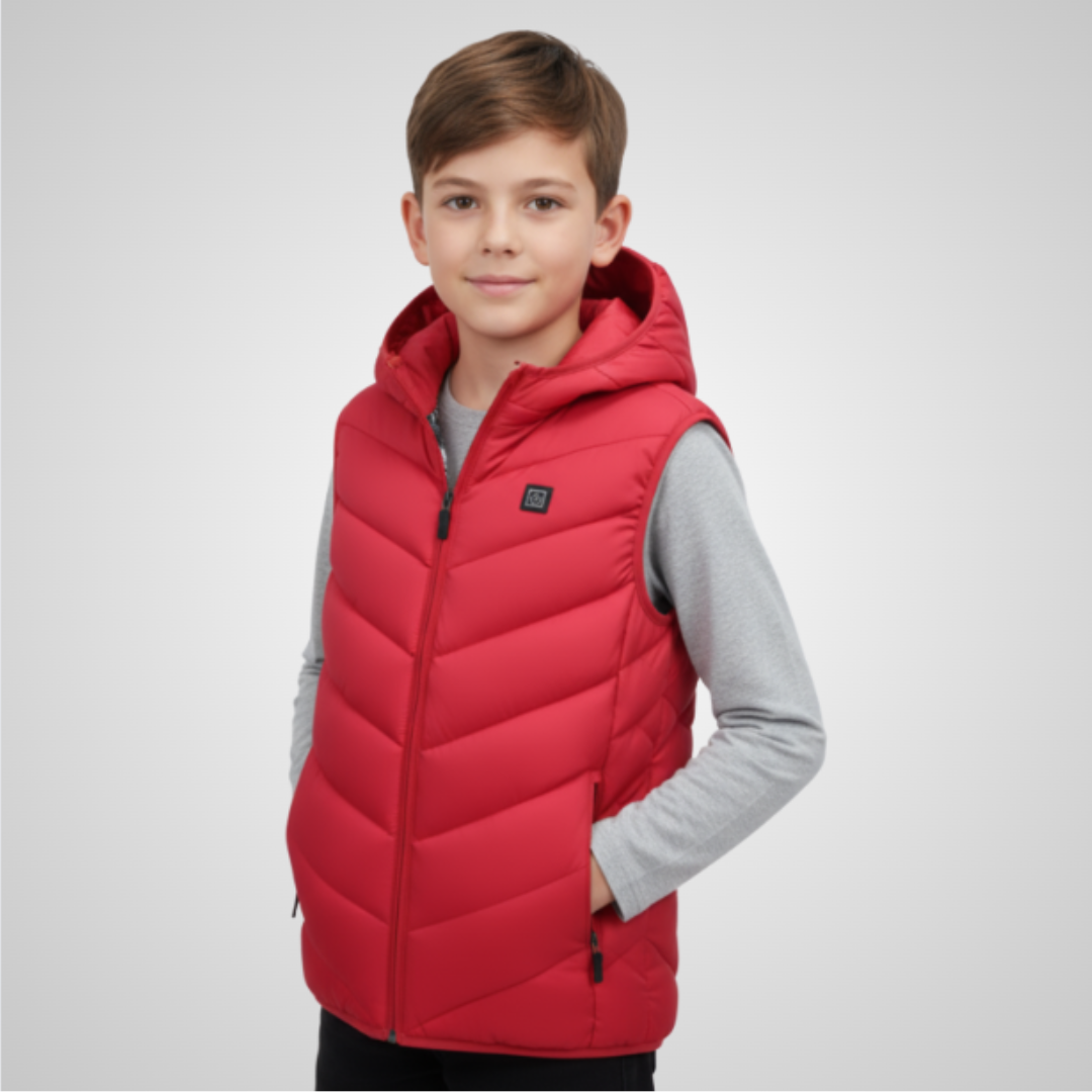 EvoTherm Kid's Heating Vest - Red