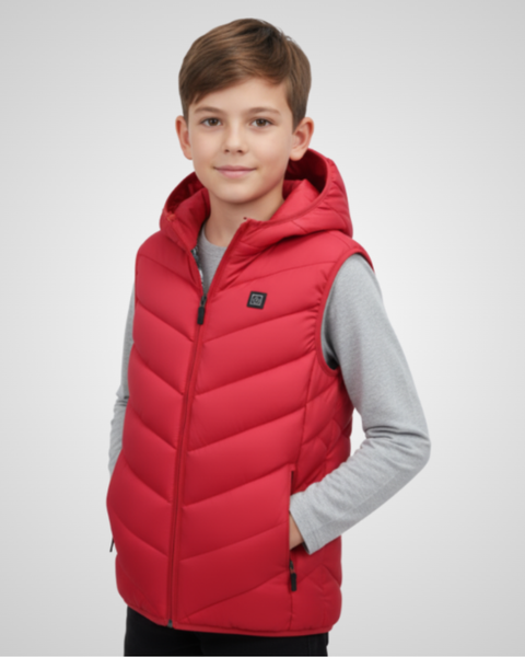 EvoTherm Kid's Heating Vest - Red