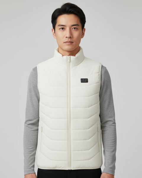Man Heated Vest - White