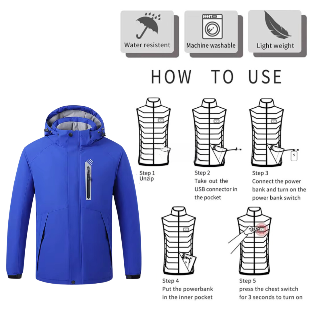 EvoTherm Titan Men's Heated Jacket - Blue