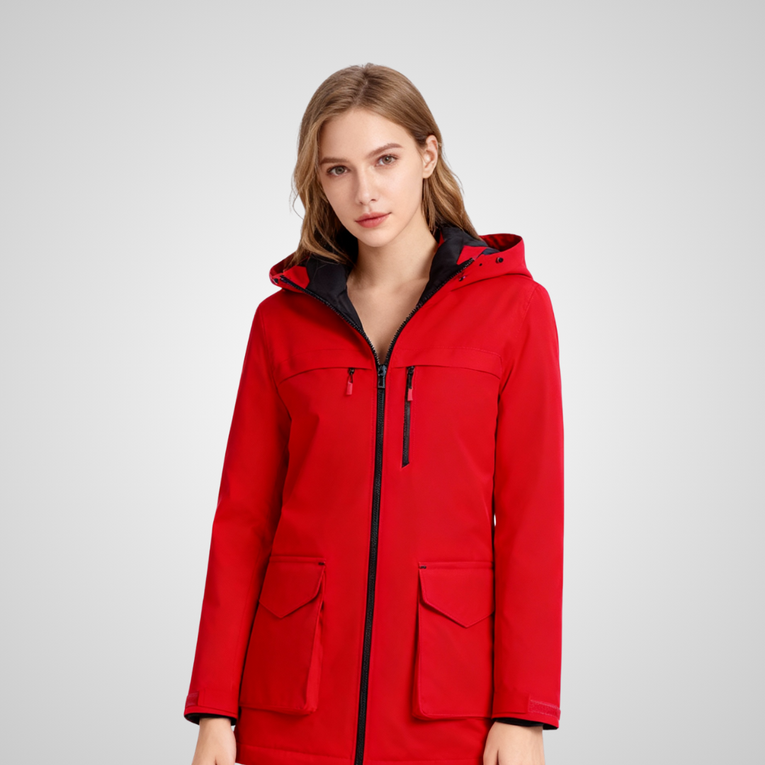 EvoTherm Heated Thermal Coat Women - Red