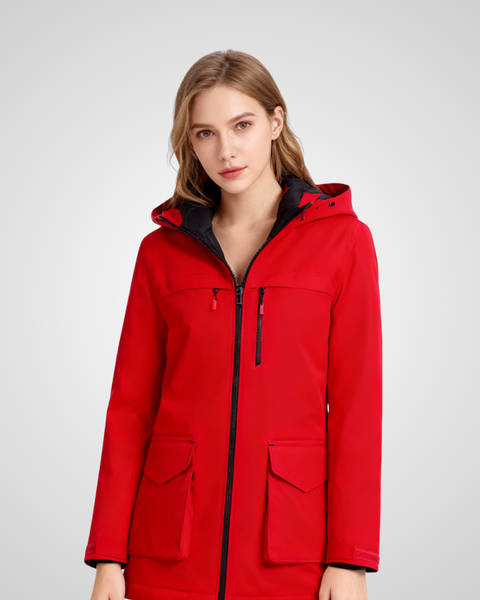 EvoTherm Heated Thermal Coat Women - Red