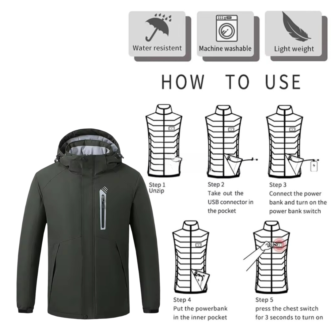 EvoTherm Titan Women's Heated Jacket - Army Green
