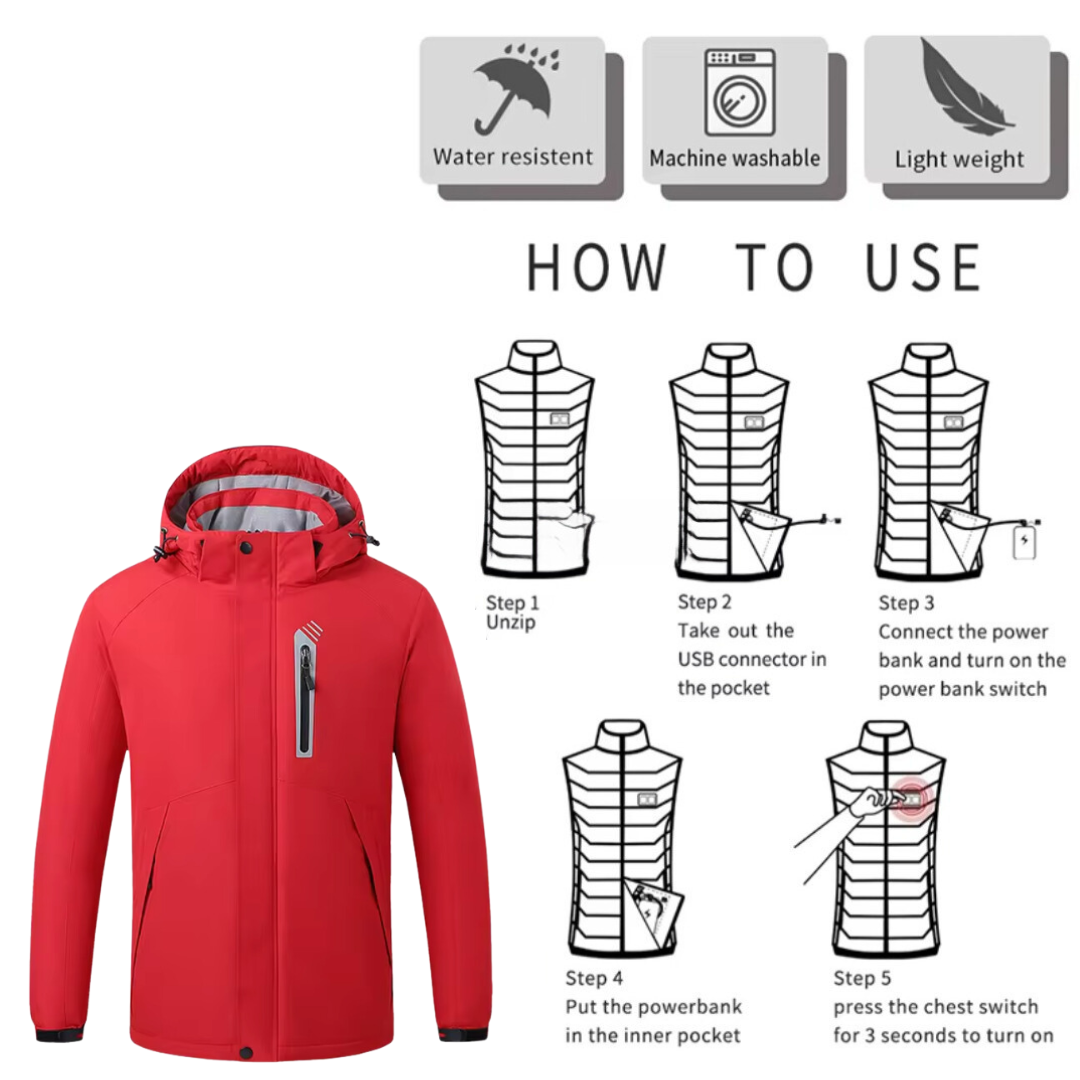 EvoTherm Titan Women's Heated Jacket - Red