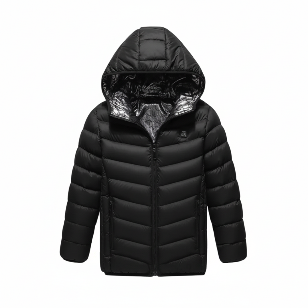 EvoTherm Kid's Heating Puffer Jacket - Black