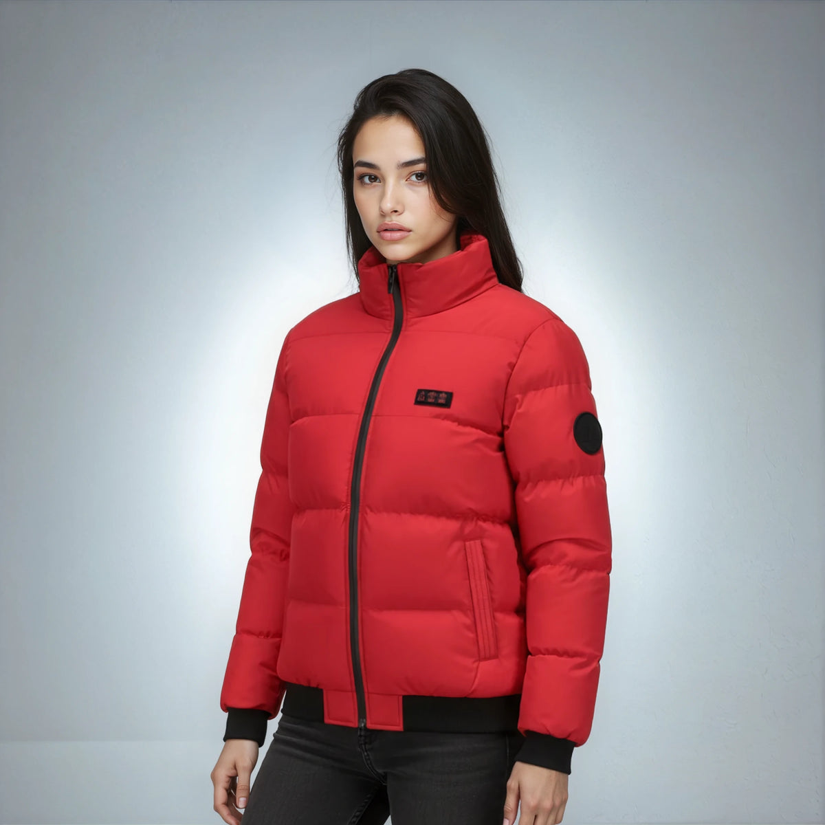 EvoTherm Heated Puffer Jacket Women - Red