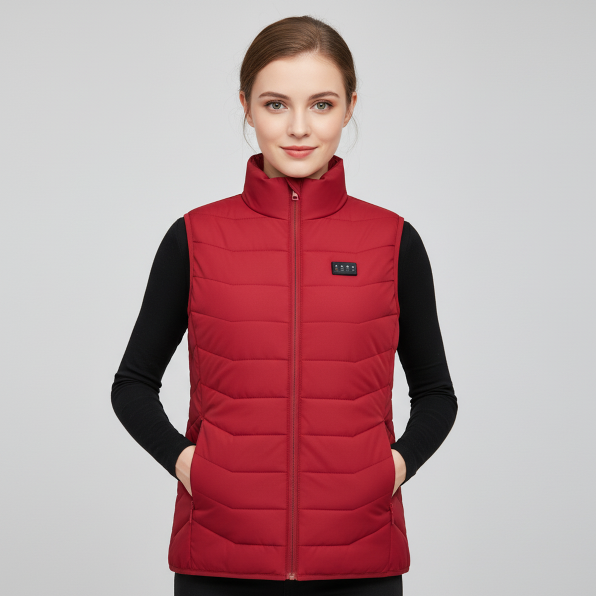 Woman Heated Vest - Red