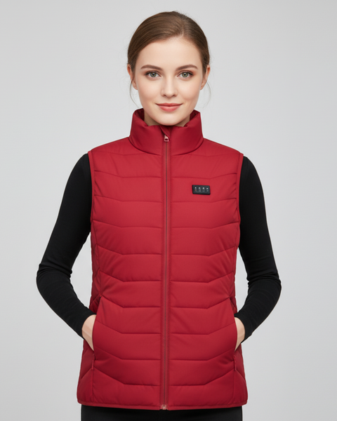 Woman Heated Vest - Red