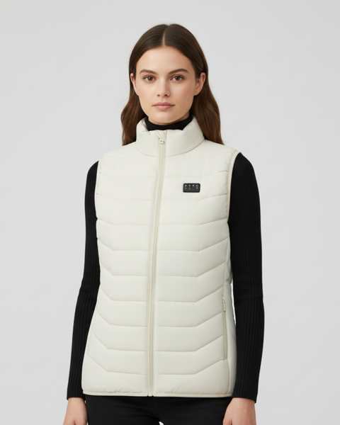 Woman Heated Vest - White