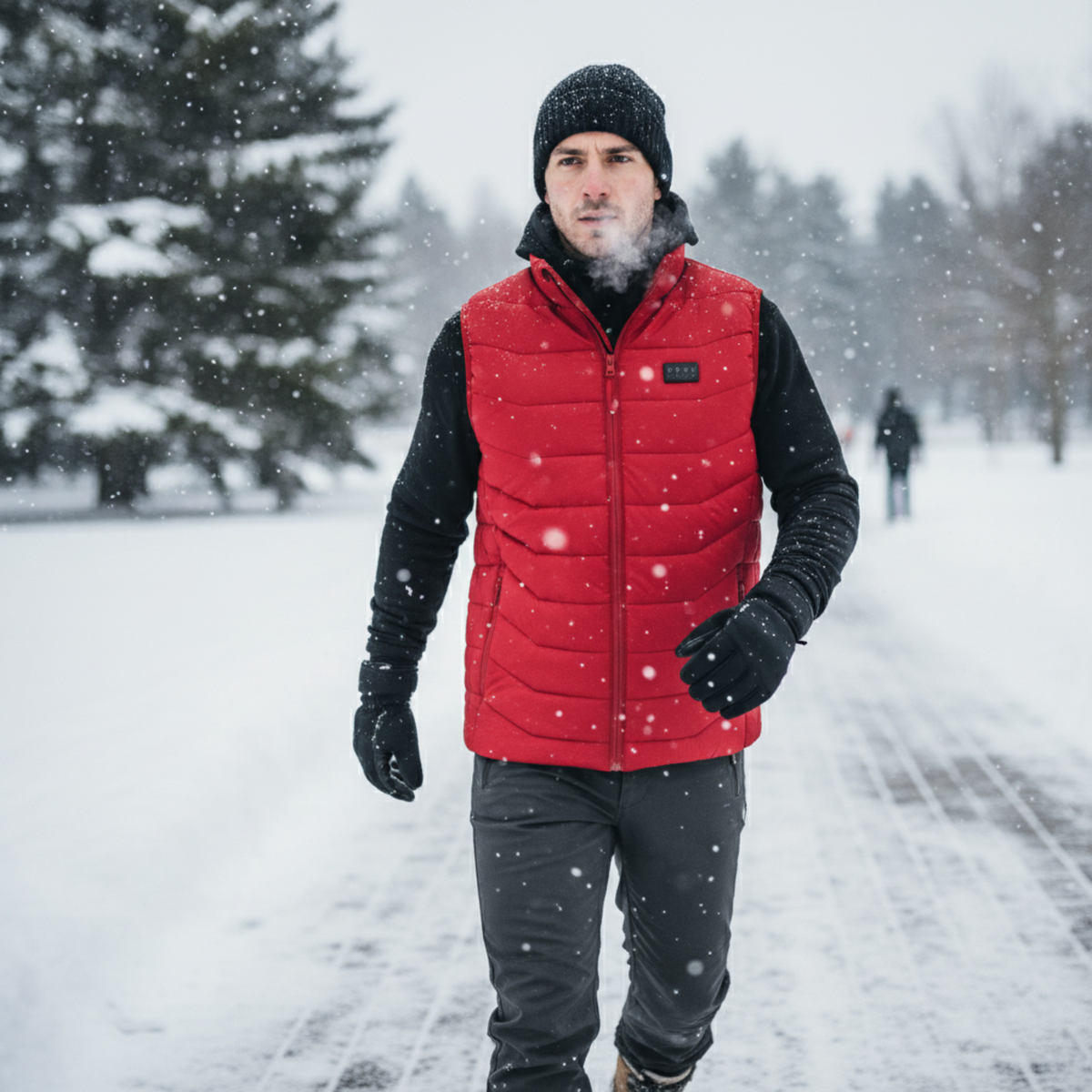 Man Heated Vest - Red