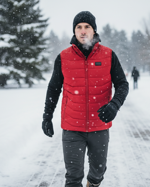 Man Heated Vest - Red